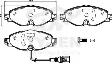 Тормозные колодки дисковые TYREN TYR1222321