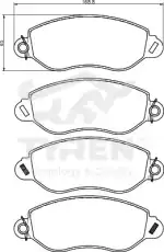 Тормозные колодки дисковые TYREN TYR1213491