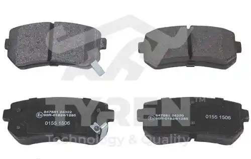 Тормозные колодки дисковые TYREN TYR1216521