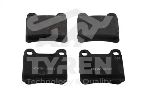 Тормозные колодки дисковые TYREN TYR1215091