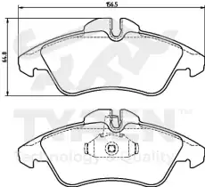 Тормозные колодки дисковые TYREN TYR1215211