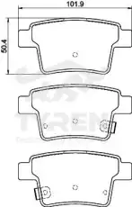 Тормозные колодки дисковые TYREN TYR1213541