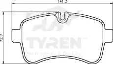 Тормозные колодки дисковые TYREN TYR1212931