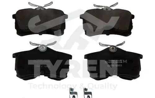Тормозные колодки дисковые TYREN TYR1214051