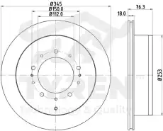 Тормозной диск TYREN TYR1022831
