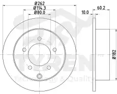 Тормозной диск TYREN TYR1013991
