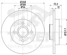 Тормозной диск TYREN TYR1110981