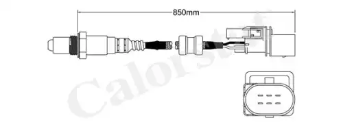 Датчик кислородный (лямбда-зонд) LS150004 VERNET