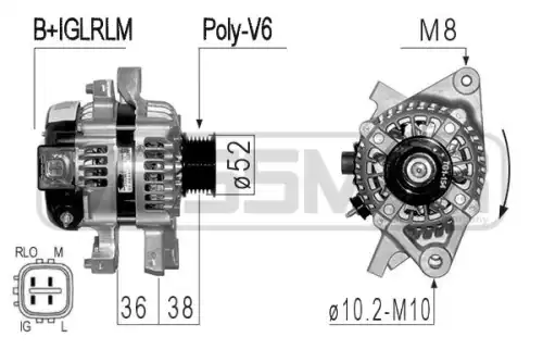 глушитель средняя часть Opel 210840 MESSMER