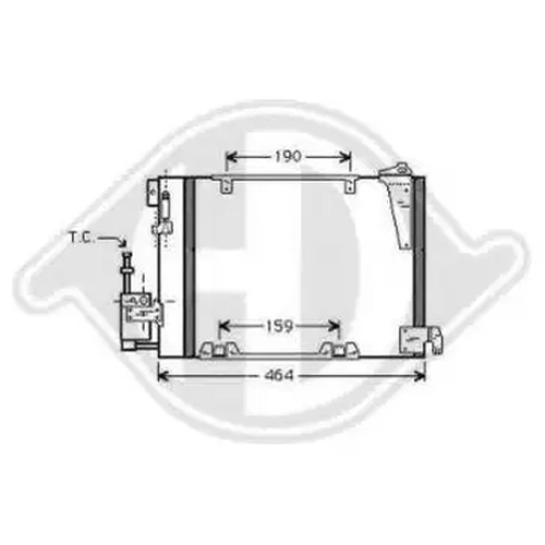 Радиатор кондиционера (конденсатор) DIEDERICHS 8180502