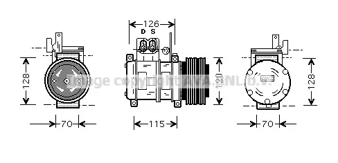 Радиатор печки PRASCO BWK073