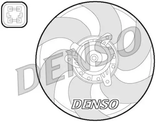 Вентилятор радиатора DER07009 DENSO