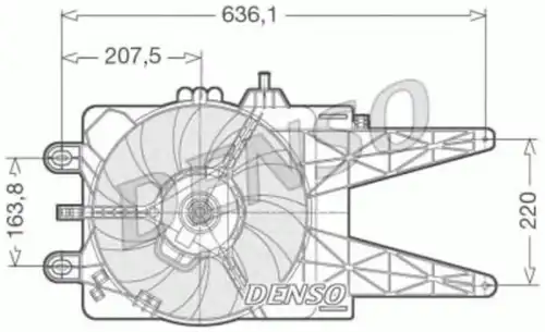 Вентилятор радиатора DER09014 DENSO