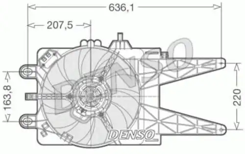 Вентилятор радиатора DER09015 DENSO