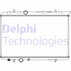 Радиатор системы охлаждения двигателя DELPHI TSP0524067