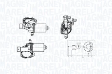 Двигатель стеклоочистителя ! \FORD TRANSIT '13 064378900010 MAGNETI MARELLI