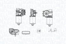 Двигатель стеклоочистителя ! \KIA PICANTO I 064379100010 MAGNETI MARELLI