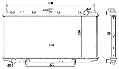 Радиатор кондиционера (конденсатор) NRF 53019