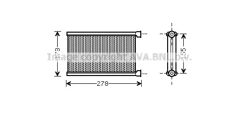 Радиатор печки PRASCO BW6344
