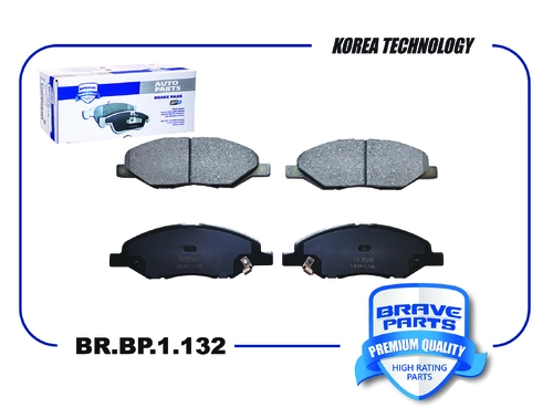 Тормозные колодки дисковые BRAVE BR.BP.1.132