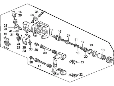 Суппорт тормозной ACURA 43018S5AJ02RM