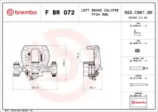 Brake Caliper F BR 072 BREMBO