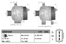 Генератор DENSO DAN1006