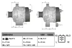 Генератор DENSO DAN1014