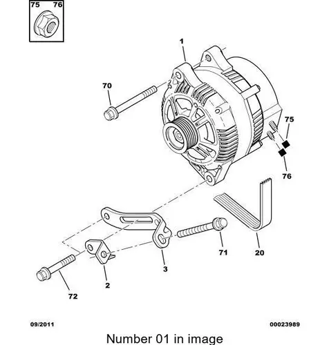 генератор VW 5705 NN PSA