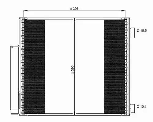 Радиатор кондиционера (конденсатор) NRF 35859