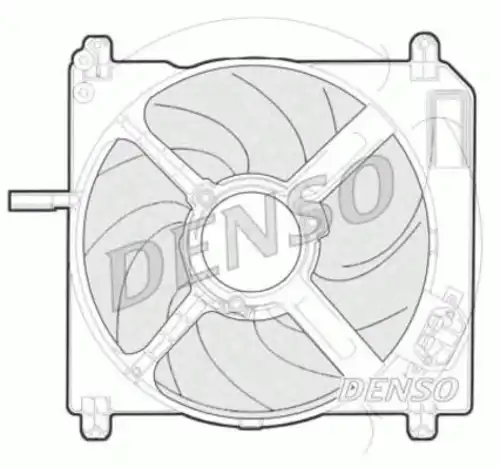 вентилятор охлаждения!\ Fiat Panda <98 DER09009 DENSO