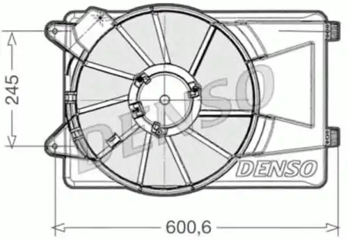 Вентилятор радиатора DER09305 DENSO