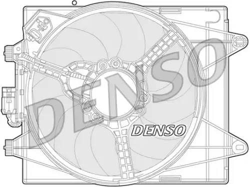 Вентилятор, охлаждение двигателя DER13005 DENSO