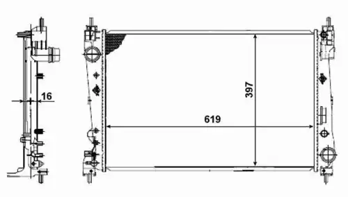 Радиатор кондиционера (конденсатор) NRF 53017
