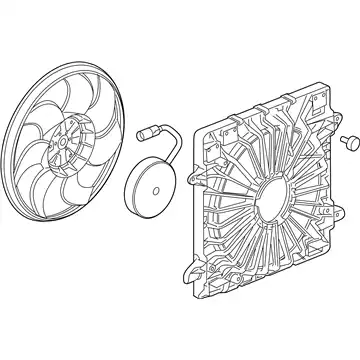 Fan, engine cooling 84199038 BUICK