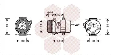 компрессор кондиционера Volv 5900K113 VAN WEZEL