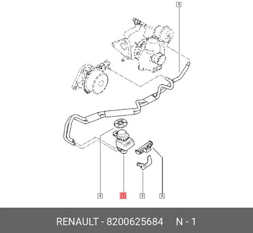 преобразователь давления Ren 8200625684 RENAULT