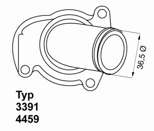 Термостат системы охлаждения WAHLER 3391.92D