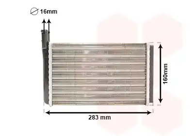 Радиатор печки VAN WEZEL 58006061