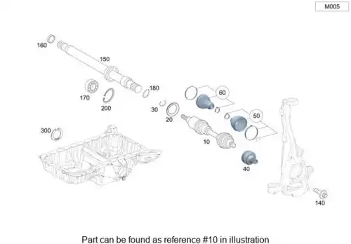 Drive Shaft 2533301401 MB