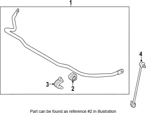 Mounting, stabiliser bar 54813 GI010 KIA