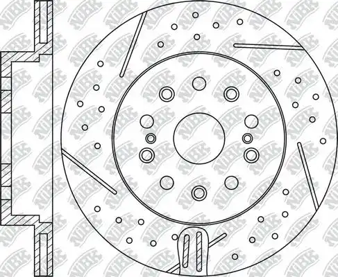 диск тормозной \TOYOTA RN1580DSET NIBK