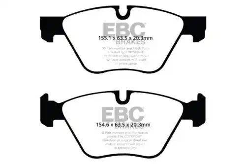 Тормозные колодки дисковые передняя ось EBC DP42088R