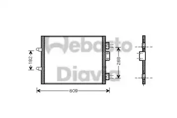 Радиатор кондиционера (конденсатор) WEBASTO 82D0226180MA