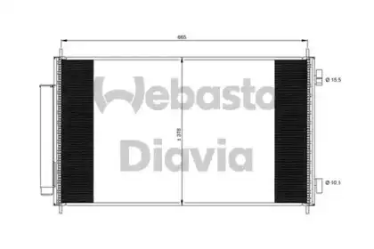 Радиатор кондиционера (конденсатор) WEBASTO 82D0226281MA