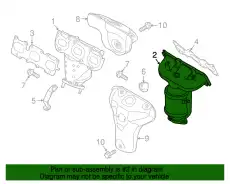 MANIFOLD CATALYTIC ASSY-EXH,LH 285103L310 KIA
