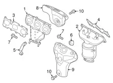 MANIFOLD CATALYTIC ASSY-EXH,LH 285103L310 KIA