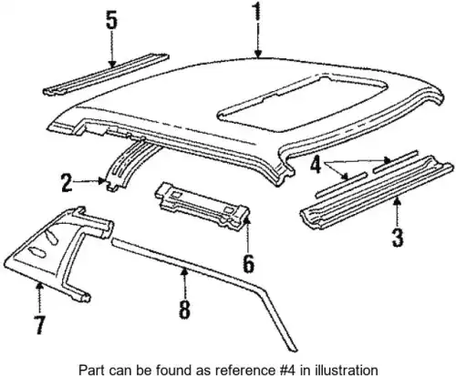 SEAL (WINDSHIELD HEADER) E3DZ-5403208-A FORD