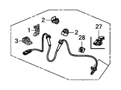 Датчик ABS ACURA 57450TR3A02