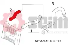 патрубок интеркуллера \NISSAN 981432 SEIM